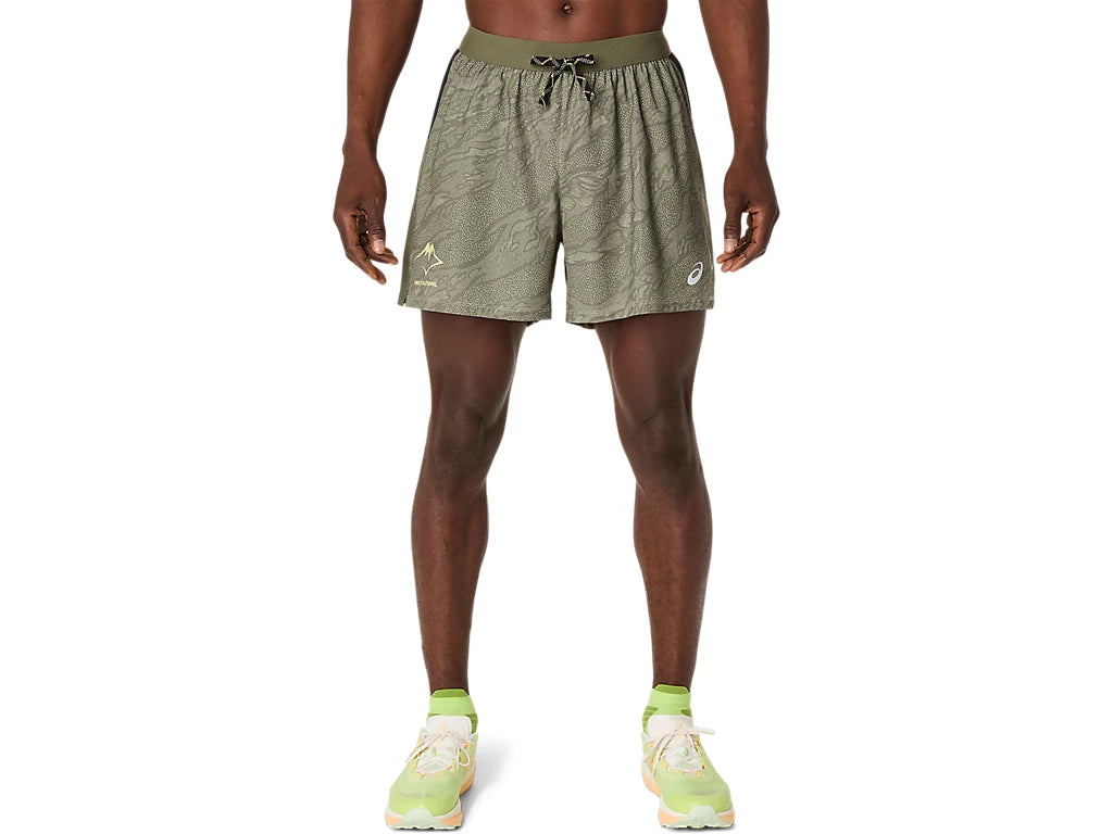 Asics Fujitrail All Over Print 5IN - Mantle Green
