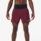 NNormal Race Short Burgundy - vista frontal no modelo