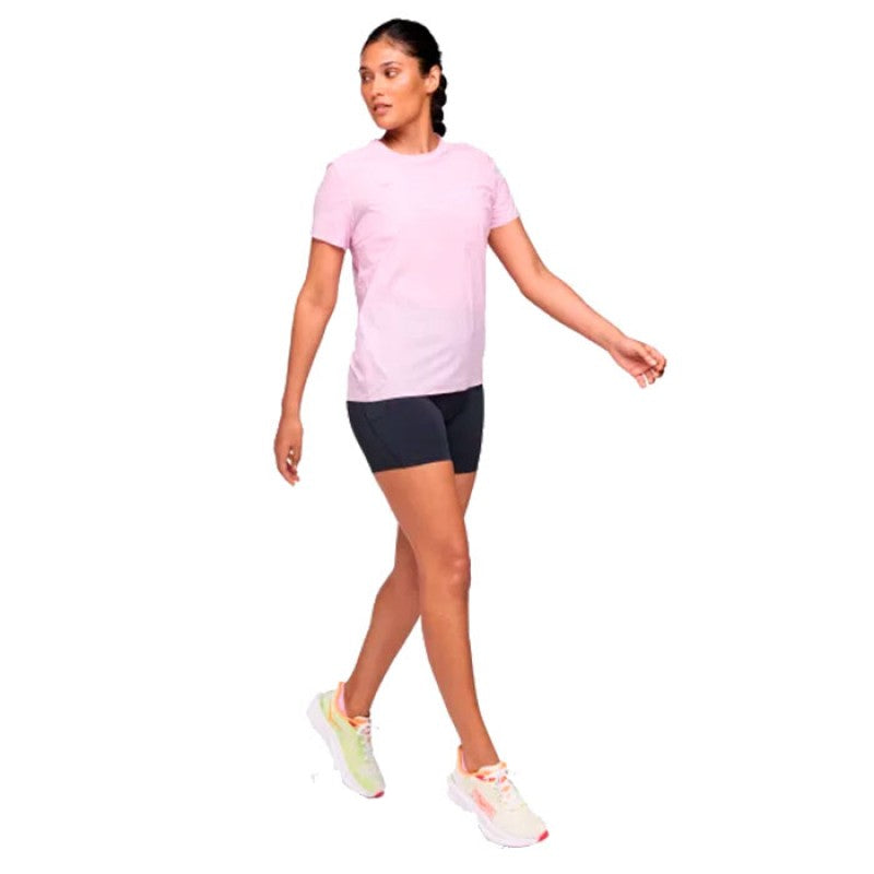 Hoka Airolite Run Run Short Sleeve Woman - Pink