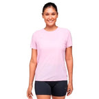 Hoka Airolite Run Run Short Sleeve Woman - Pink