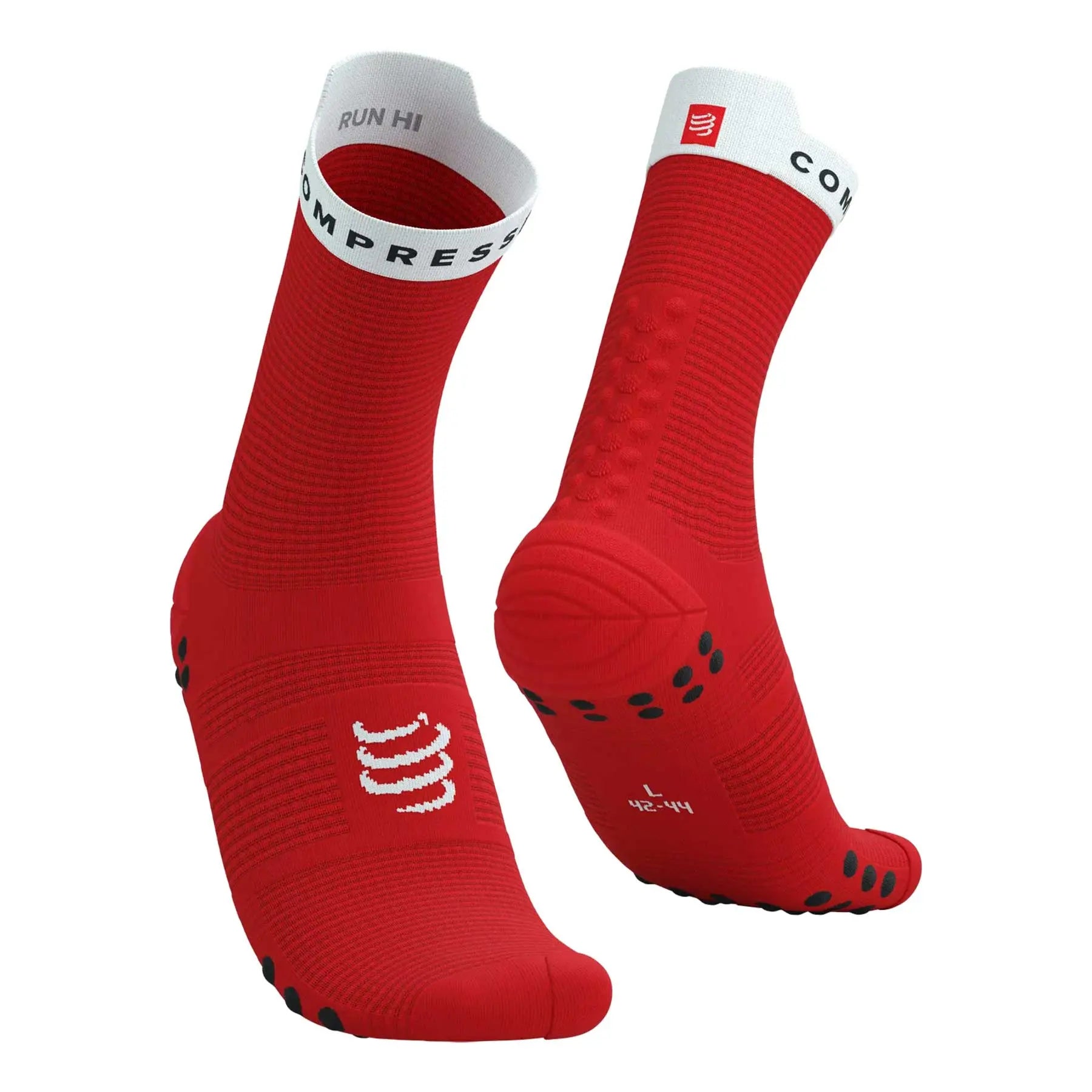 Compressport Pro Racing Socks V4.0 Run High - RED/WHITE