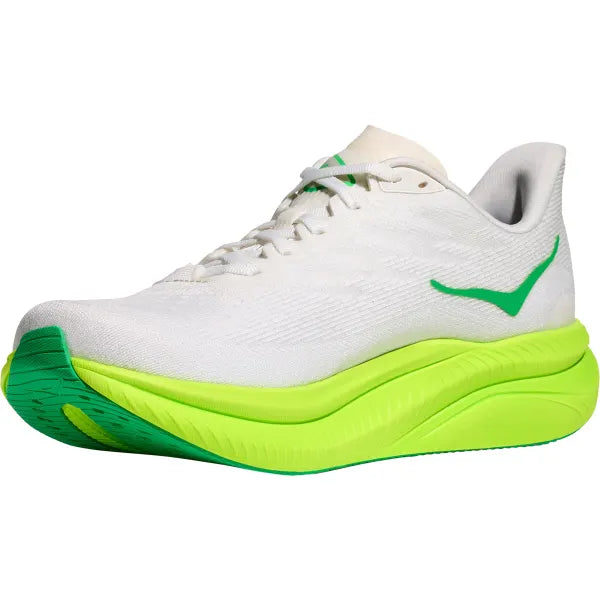 Hoka Mach 6 - White / Neon Lime
