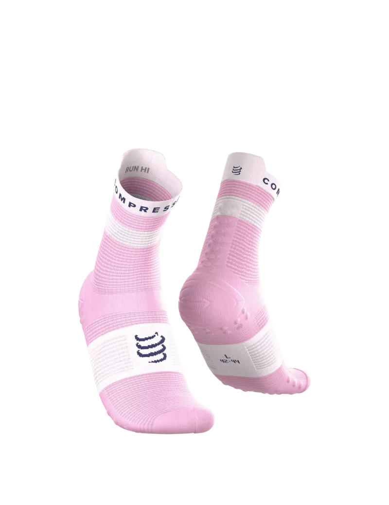 Calcetines Compressport Pro Racing V4.0 Run High - Negro/Blanco