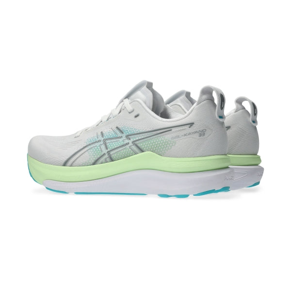 Asics Gel-Kayano 33 - White/Energy Aqua