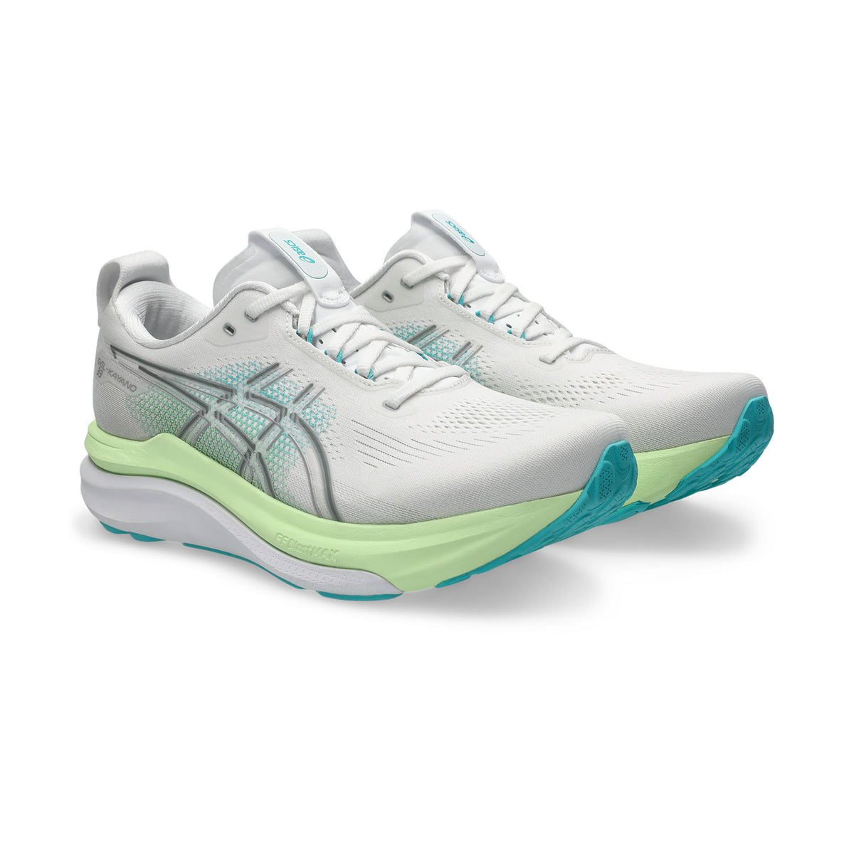 Asics Gel-Kayano 33 - White/Energy Aqua