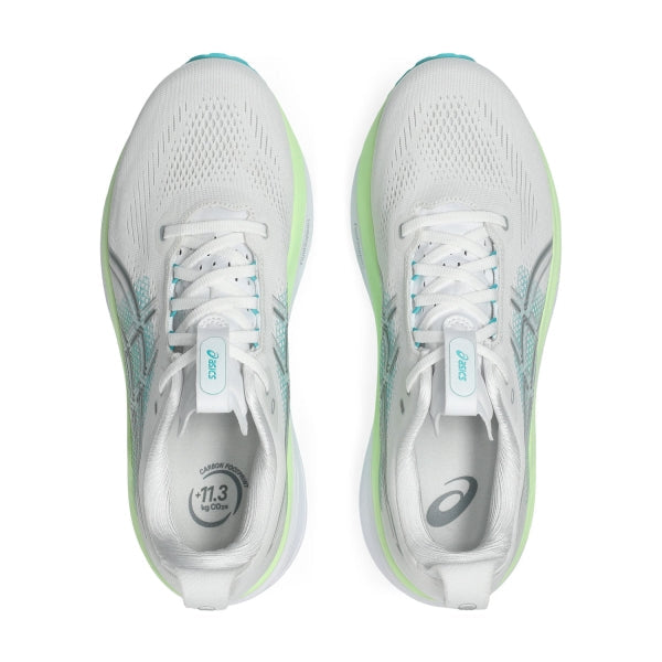 Asics Gel-Kayano 33 - White/Energy Aqua