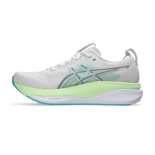 Asics Gel-Kayano 33 - White/Energy Aqua