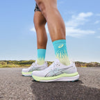 Asics Gel-Kayano 33 - White/Energy Aqua