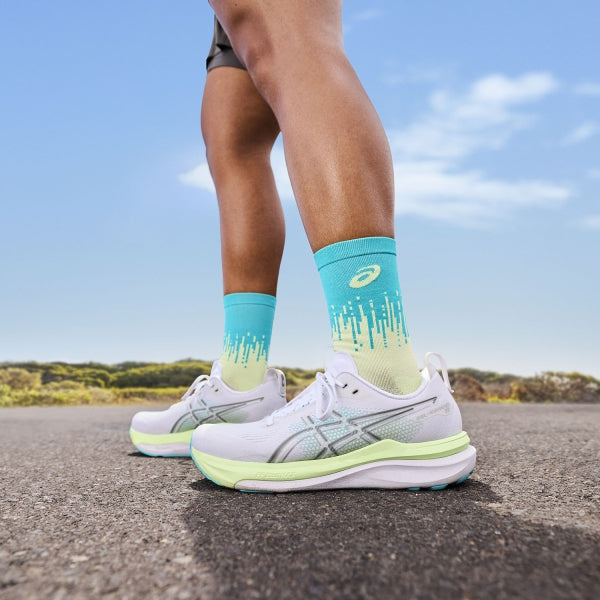 Asics Gel-Kayano 33 - White/Energy Aqua