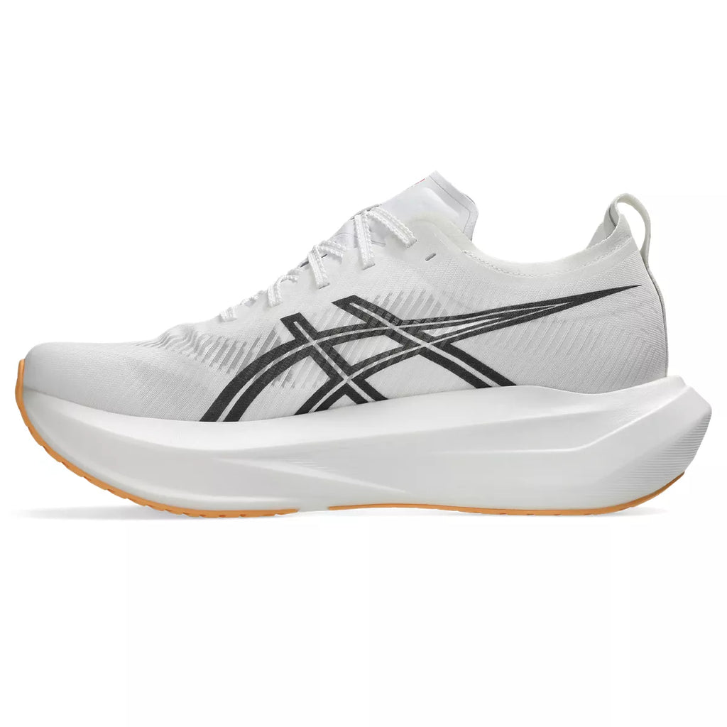 Asics Megablast White / Orange Glow - vista lateral esquerda