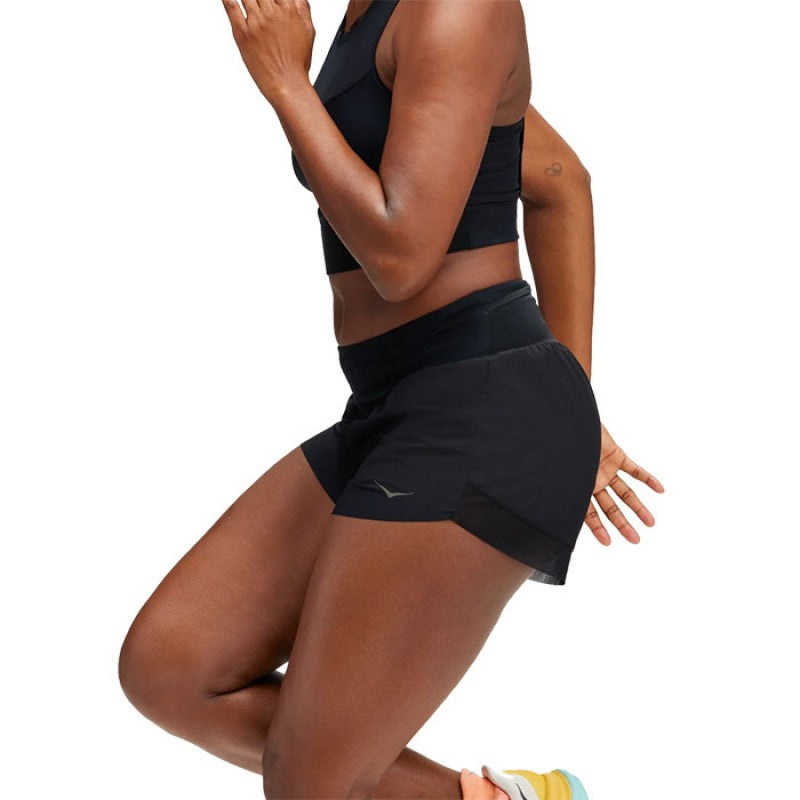 Hoka Glide 4" Short Woman - Balck