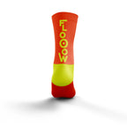 OTSO Multisport Socks Medium Cut - Flooow Fluo Orange & Fluo Yellow