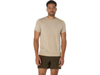 Camiseta de manga corta sin costuras Asics Road M - Crema 