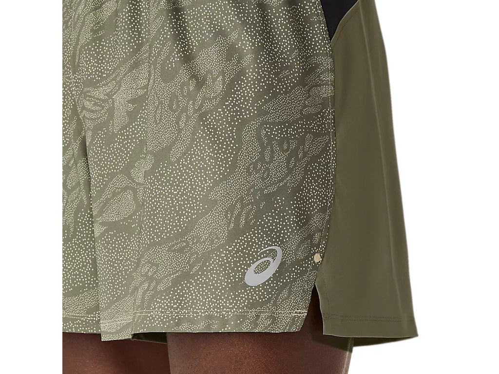 Asics Fujitrail All Over Print 5IN - Mantle Green