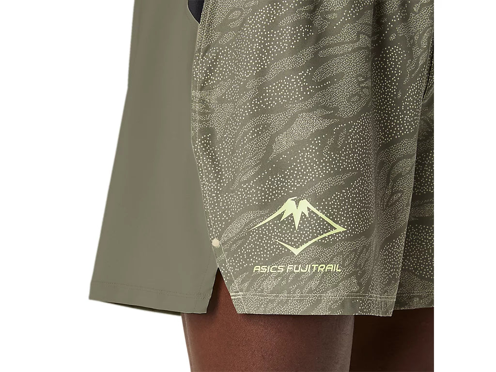 Asics Fujitrail All Over Print 5IN - Mantle Green