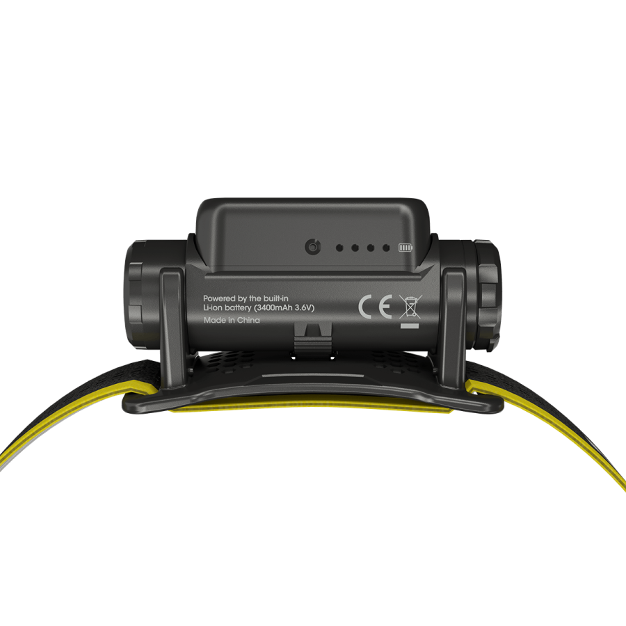 Nitecore NU43 com headband ajustável e conteúdo da embalagem