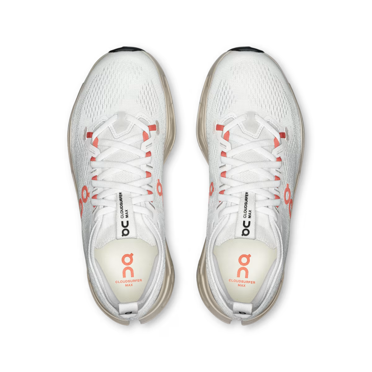 On Running Cloudsurfer Max W - Ivory - Salmon