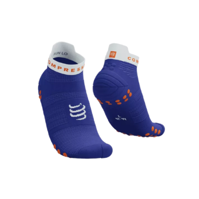 Compressport Pro Racing V4.0 Run Low - Dazz Blue/White