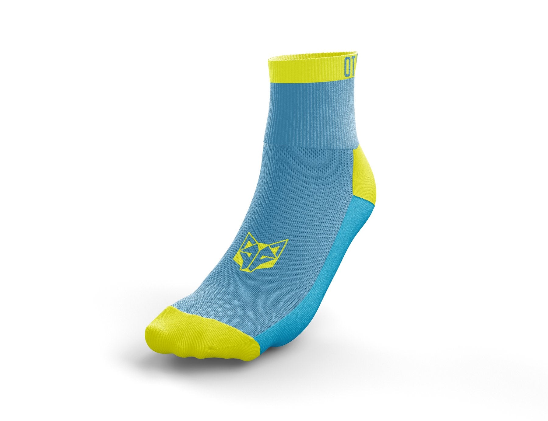 OTSO Multisport Socks Low Cut - Light Blue & Yellow