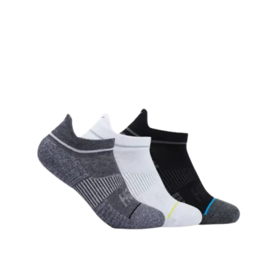 Hoka No-Show Run Sock 3-Pack - white / black / grey