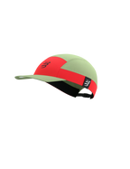 Compressport 5 Panel Cap - Nile /Fluo Red