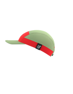 Compressport 5 Panel Cap - Nile /Fluo Red