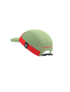 Compressport 5 Panel Cap - Nile /Fluo Red