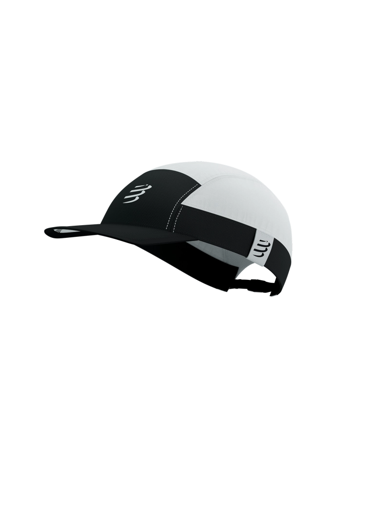 Compressport 5 Panel Cap - Black / White