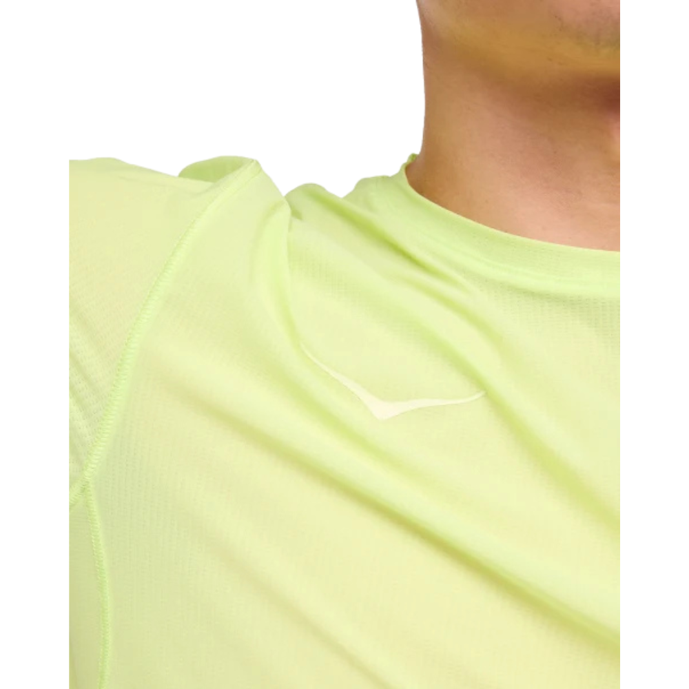Hoka Airolite Run Run Short Sleeve Men - Lettuce
