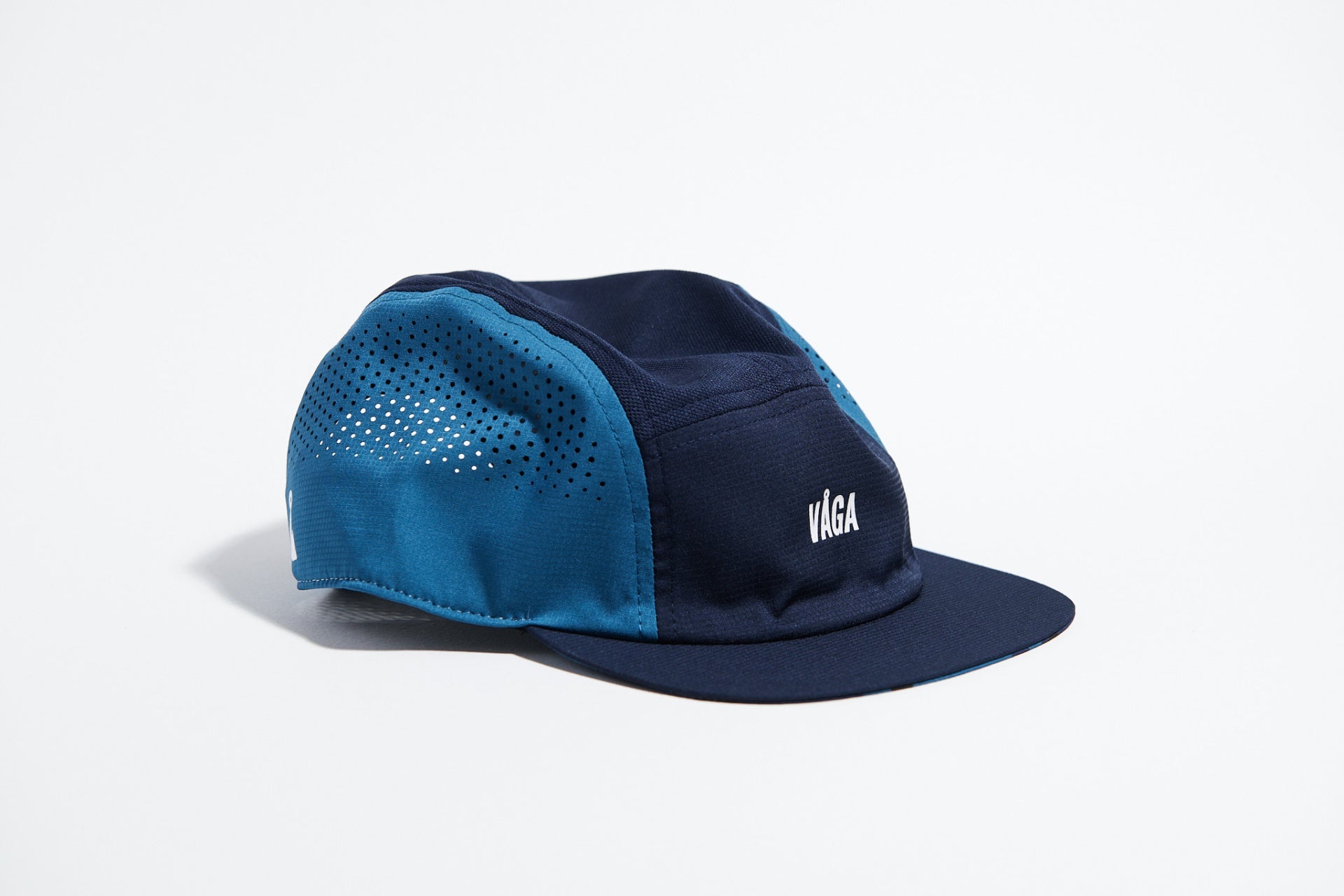 VÅGA FEATHER RACING CAP - TEAL / NAVY BLUE