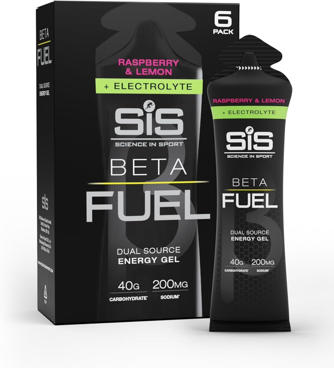 SIS Gel Beta fuel + Electrolyte 6un. Pack