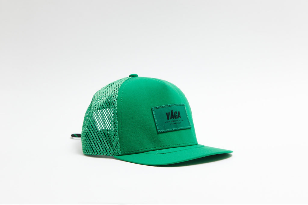 VAGA OPEN MESH TRUCKER CAP - BRIGHT GREEN