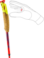 BASTÕES LEKI ULTRATRAIL FX.ONE SL - Red / Violet / Yellow