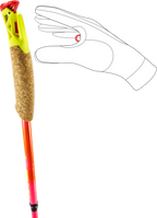 BASTÕES LEKI ULTRATRAIL FX.ONE SL - Pink / Orange / Yellow