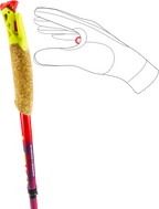 BASTÕES LEKI ULTRATRAIL FX.ONE - Red / Violet / Yellow