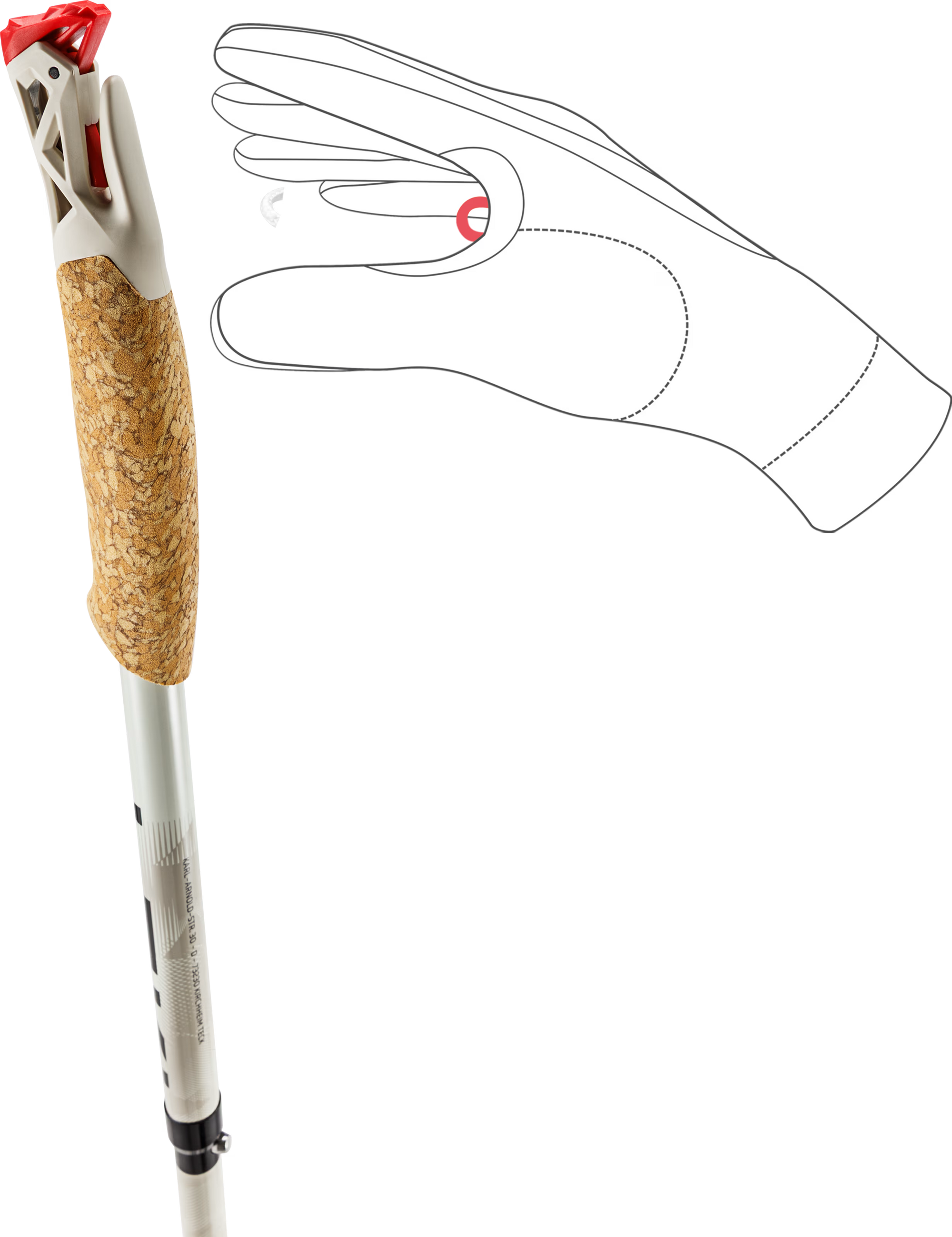 BASTÕES LEKI ULTRATRAIL FX.ONE - Warm Grey Light