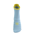 Compressport Pro Racing Socks V4.0 Ultralight Run - Cashmere/Blue Maze