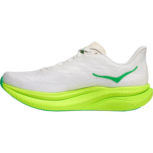 Hoka Mach 6 - White / Neon Lime
