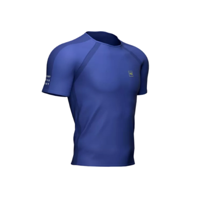 Compressport Trainning SS T-shirt Men - Blue Lolite