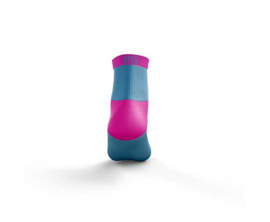 OTSO Multisport Socks Low Cut - Electric Pink & Light Blue