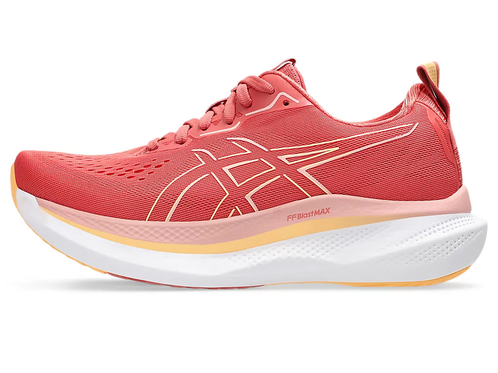 Asics Glideride Max W - Rosa oscuro arcilla/Naranja brillante