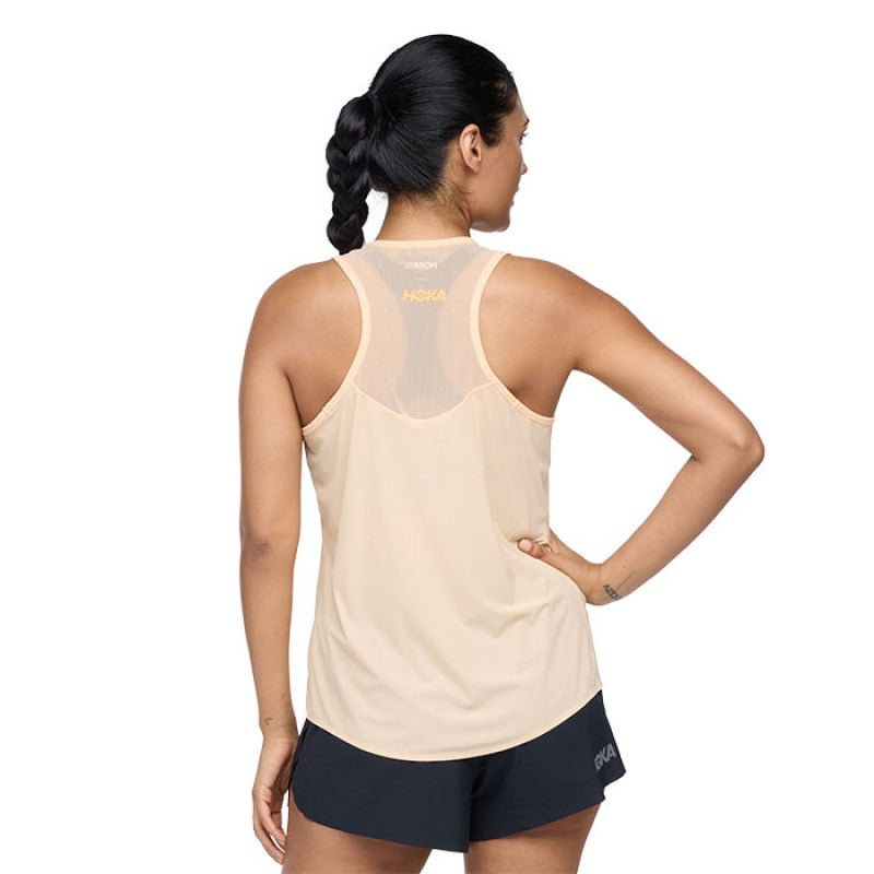 Hoka Airolite Run Tank Woman - Canteloupe