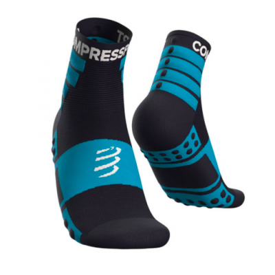 Compressport Meias Training 2-Pack - Blues/white