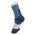 Compressport Pro Racing Socks V4.0 Run High - Blue/Sugar