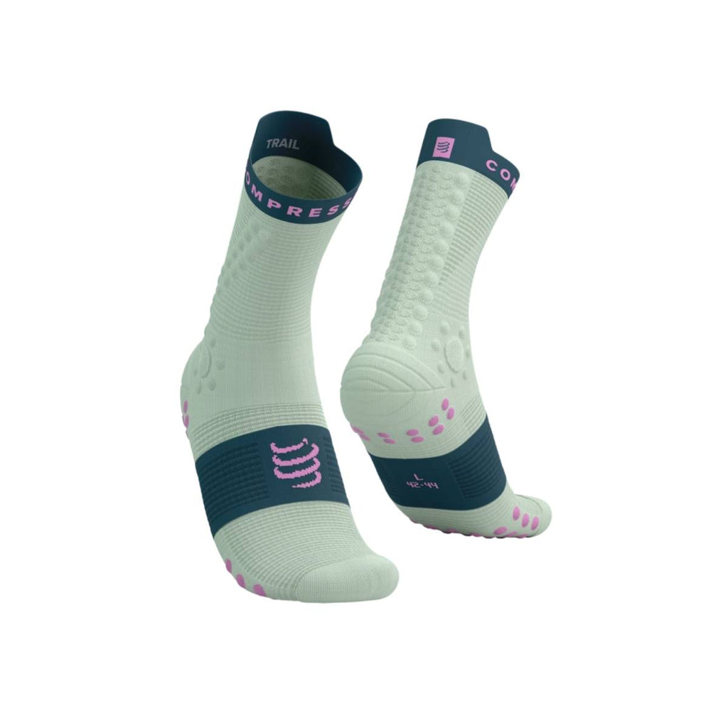 Compressport Pro Racing Socks V4.0 Trail - Aqua/Stargazer
