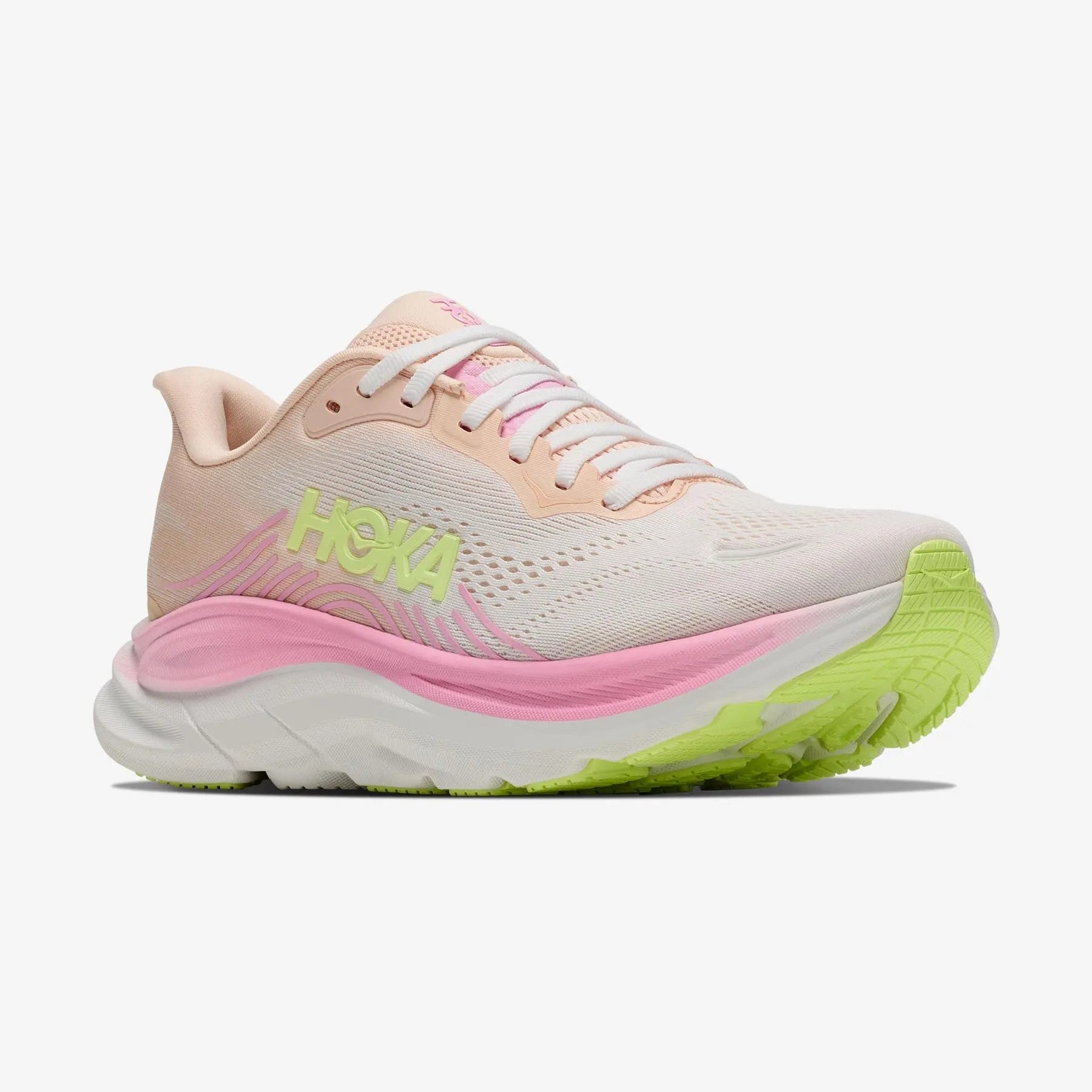 Hoka Clifton 10W - Crema rosa