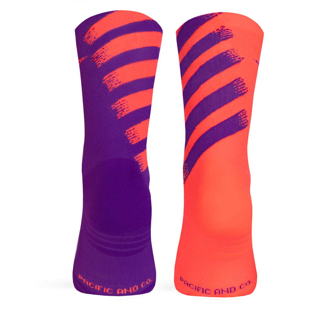 Meias Running Pacific and Co Hyper Pro 1.0 CV Coral Violeta