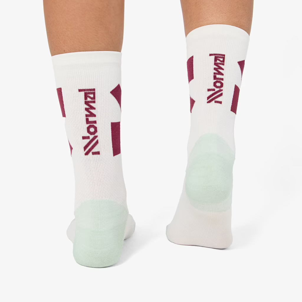 NNormal Race Medium Socks - White/Green