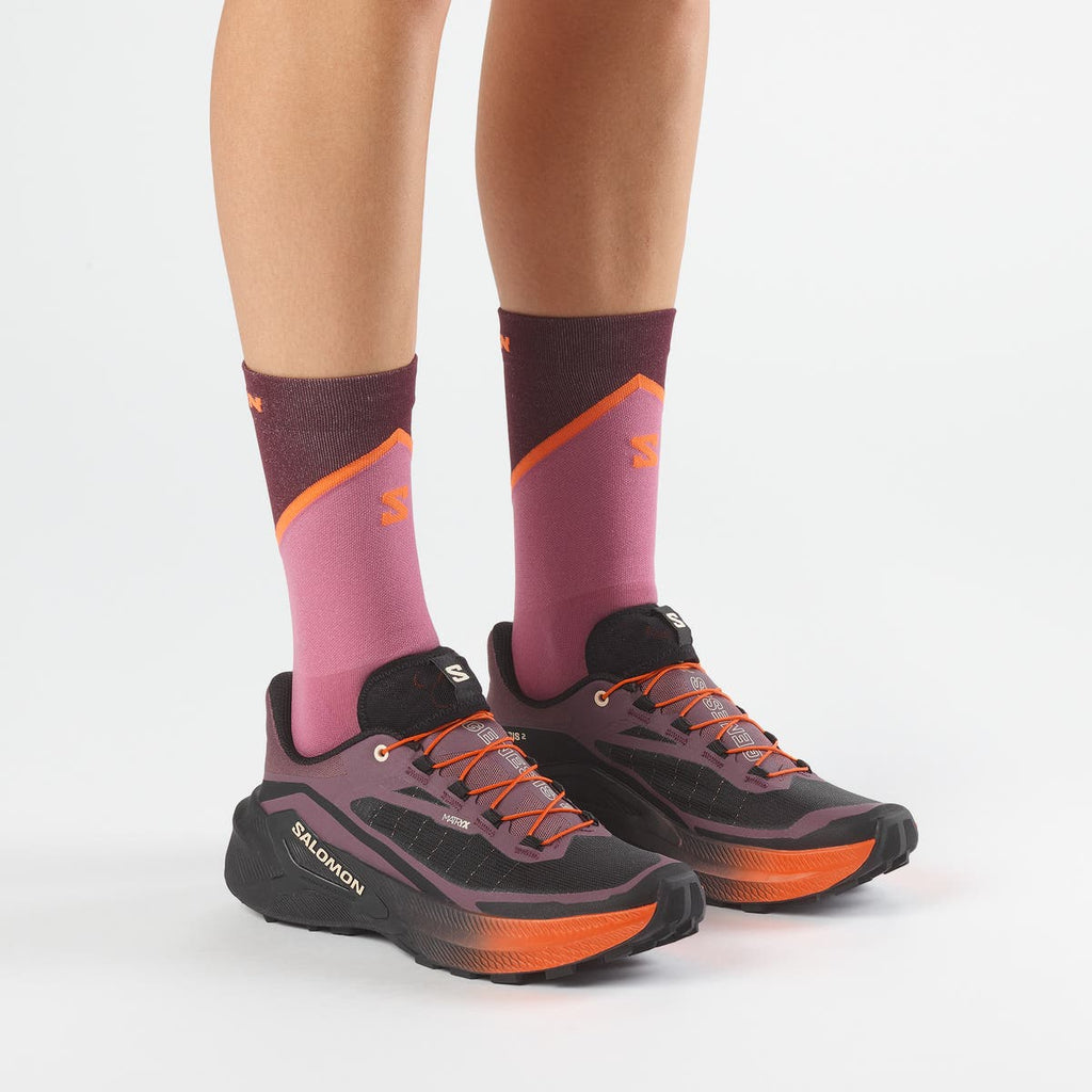 Salomon Genesis 2 W mulher Huckleberry/Black/Red Orange – imagem 4