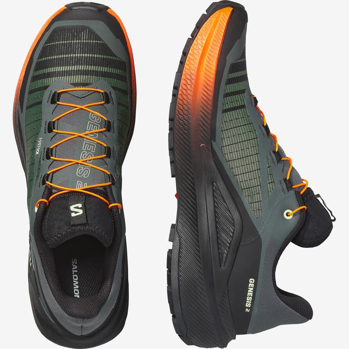 Salomon Genesis 2 homem Urban Chic/Black/Lime Cream – imagem 2